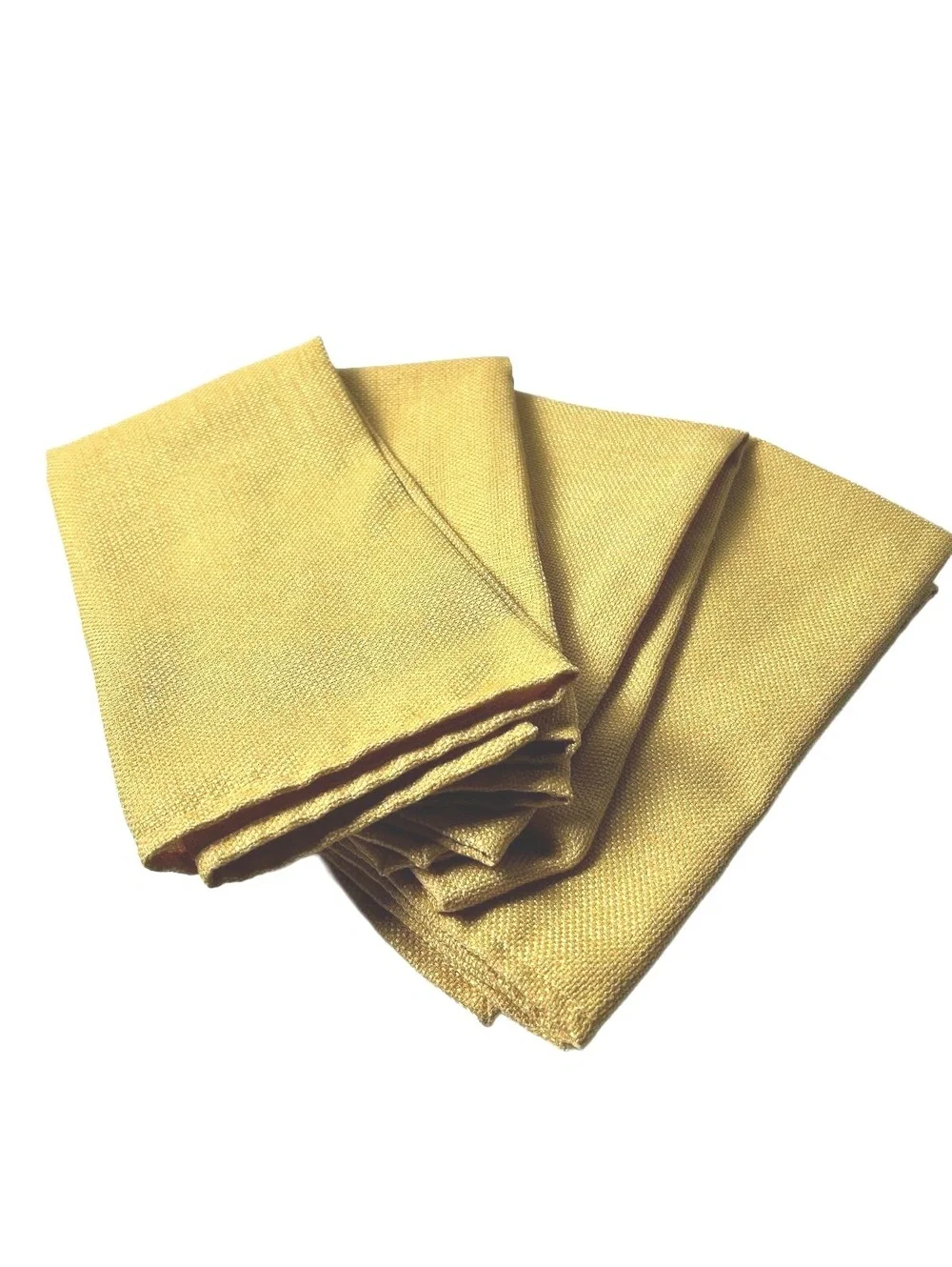 Set of 4 Yellow Goldenrod Napkins - Soft and Durable